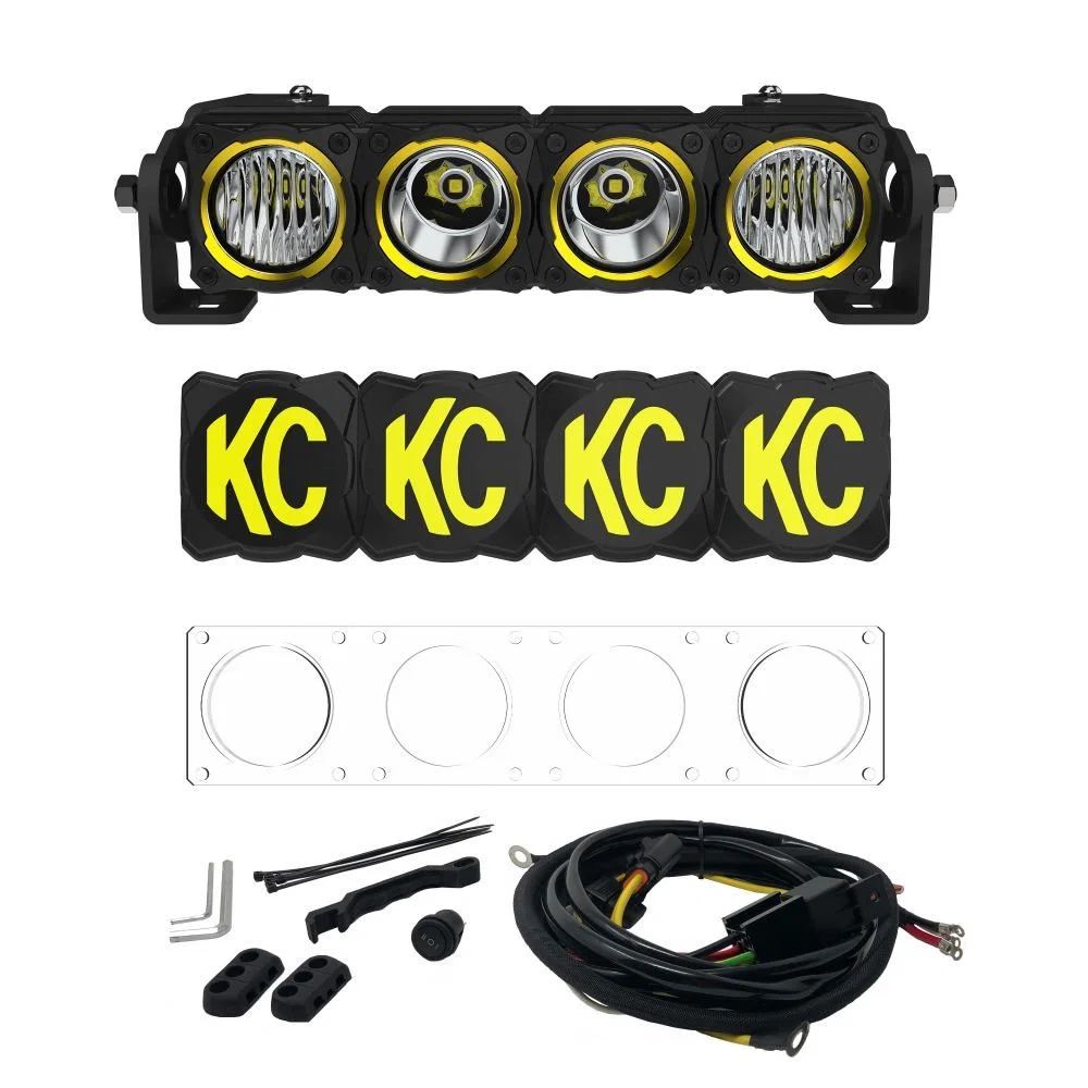 0291 – KC HILITE Light Bar, LED Bulb 10 Inch Length 12 Watt Amber Backlight Bulbs Amp Draw 1.0 AMP At 12 Volts/ 108 W...